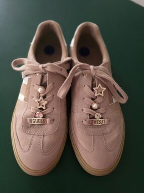 GUESS Women's Blush Pink Casual Sneakers